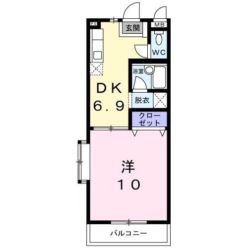 沼津市大岡のマンションの間取り