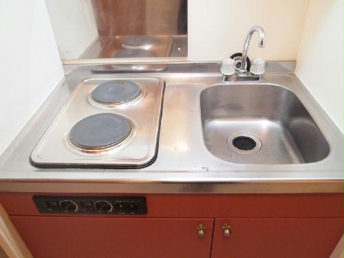 キッチン　二口電気コンロ