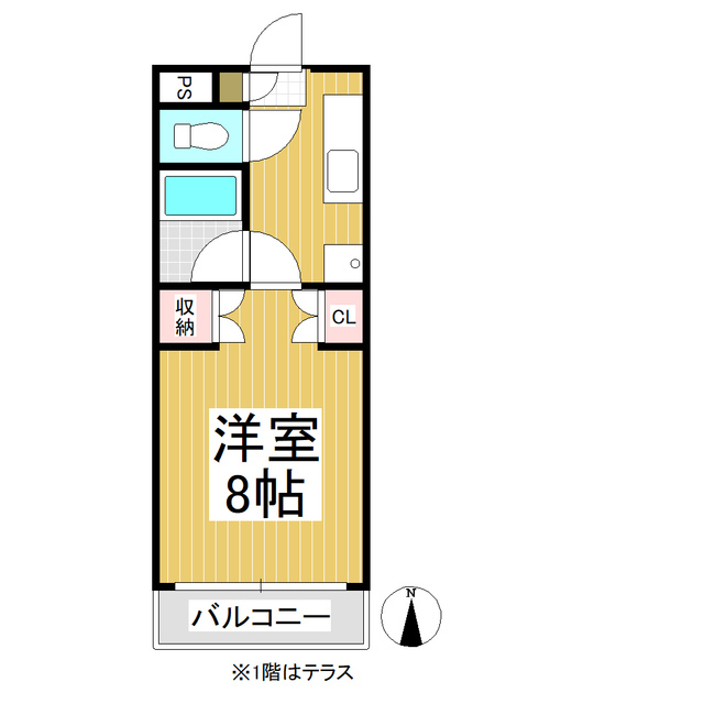 コーポ若林の間取り