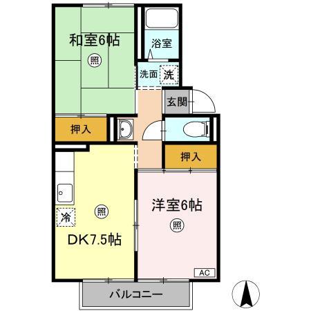 サンピア植田の間取り