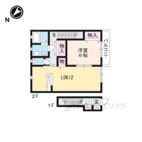 守山市勝部のアパートの間取り