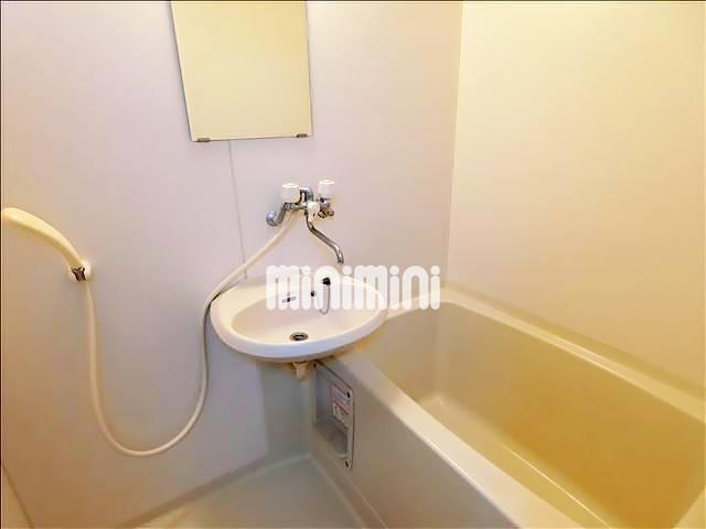 バス・シャワールーム　鏡付きのお風呂です。