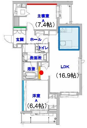 シャーメゾン　ヴィア　ソーレの間取り