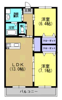 三養基郡みやき町大字西島のマンションの間取り