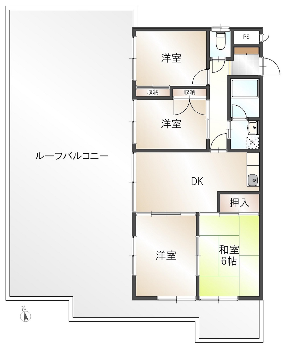 ボナール入ヶ丘の間取り