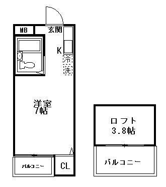 【ディライトマンションの間取り】