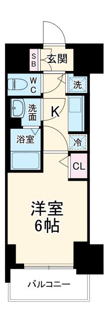 【プレサンス天満橋チエロの間取り】