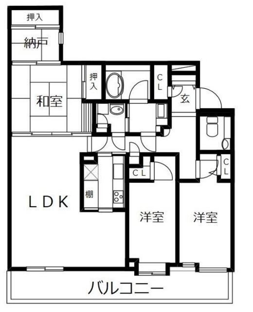 ダイアパレス湘南片瀬山の間取り