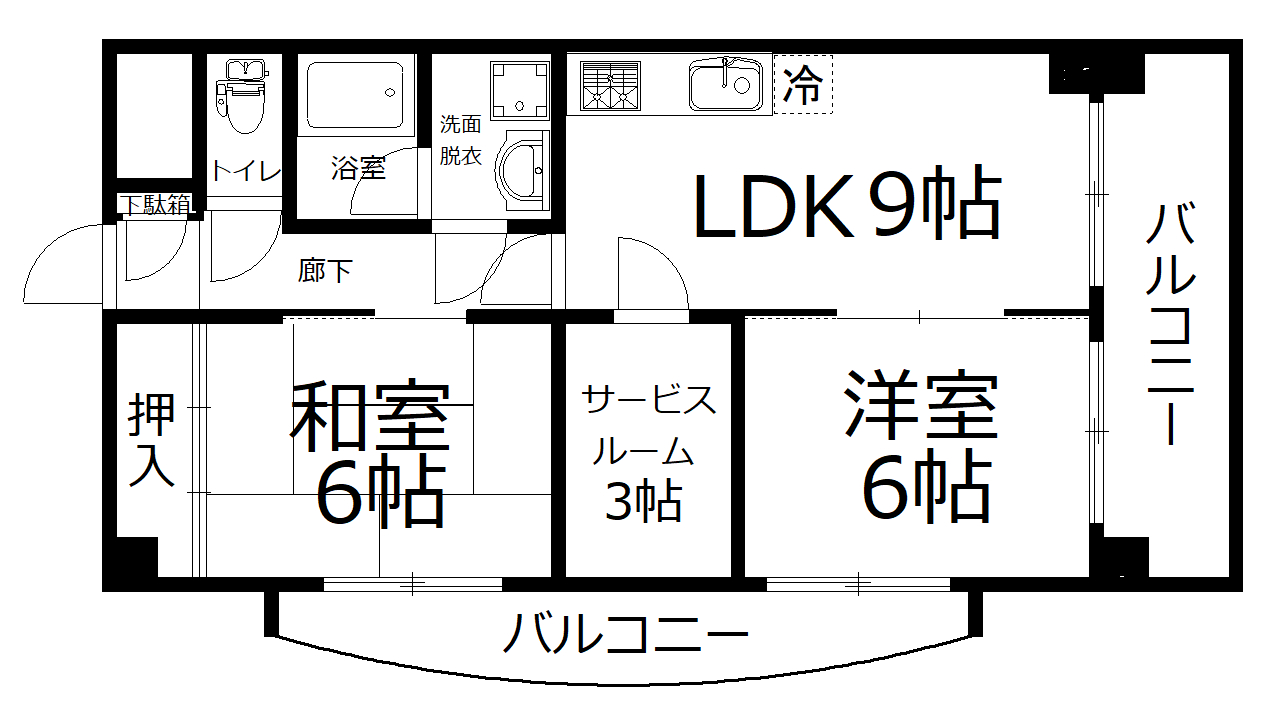 ヴィラ高精IIIの間取り