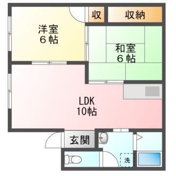 シェンブラ瀬戸Bの間取り