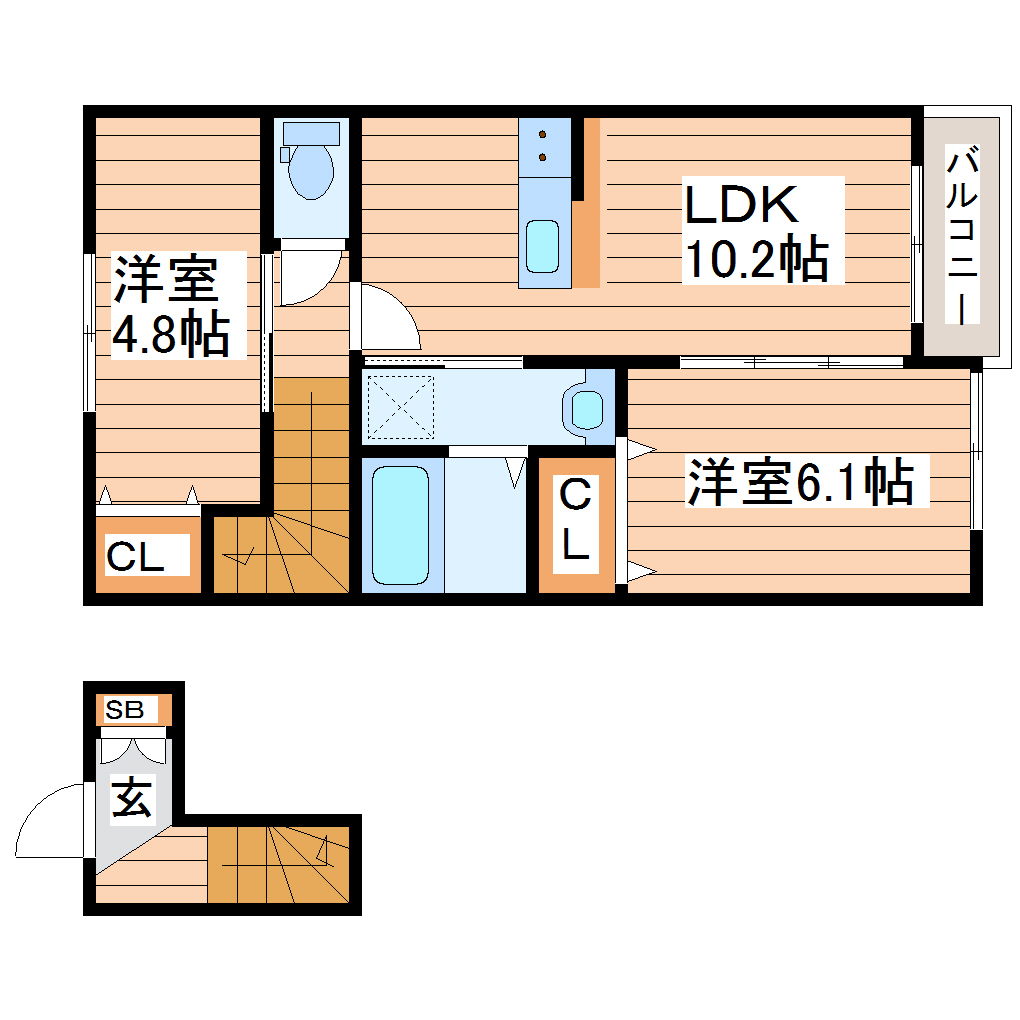 SOLANE LALA利府の間取り