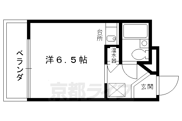 京都市上京区元本満寺町のマンションの間取り