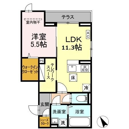 D-Paina東長沼の間取り