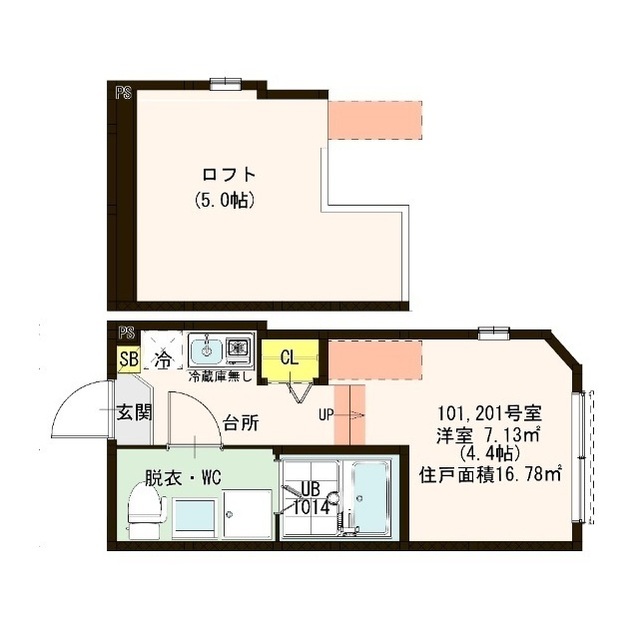 ブランニューデイズ梅島の間取り