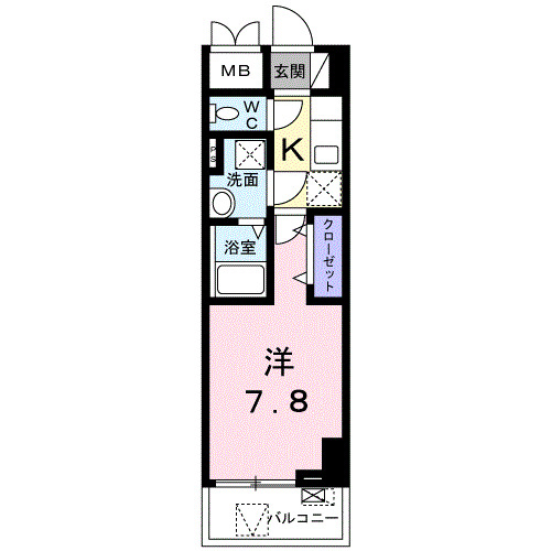 スアヴィス横須賀中央の間取り