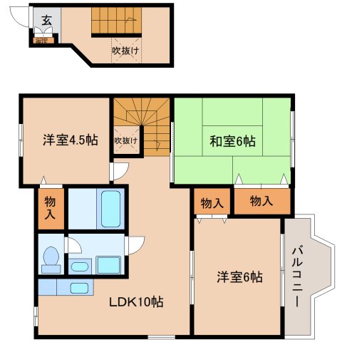 シャルマンアビテ1の間取り