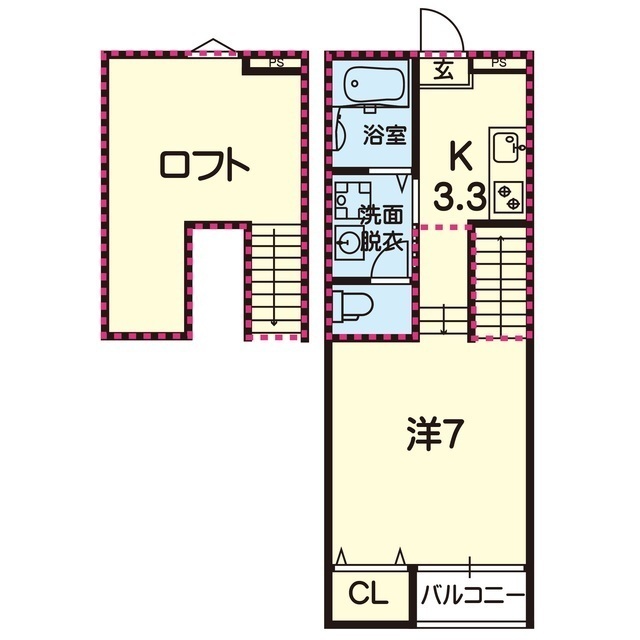 ステラ熊本northの間取り