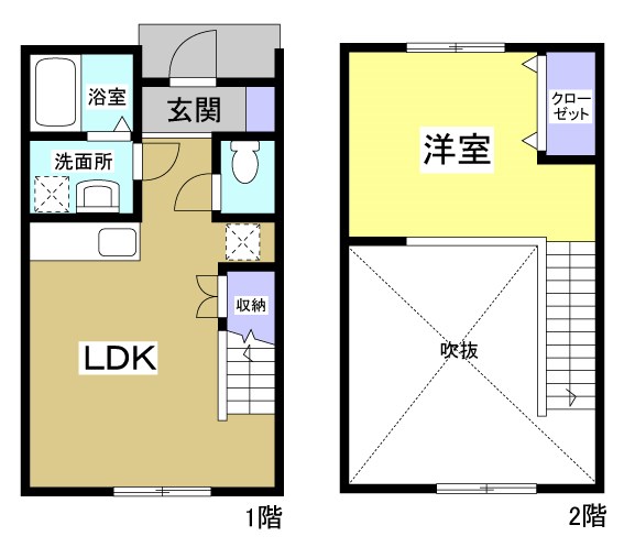 エスパレスAの間取り