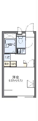 レオパレスウィング篠栗の間取り