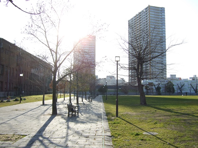 【広島市中区昭和町のマンションの公園】