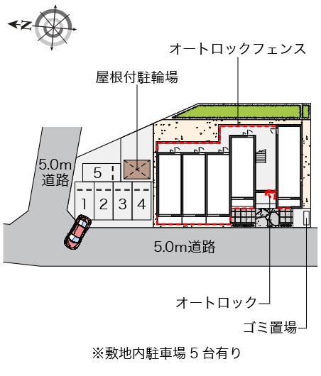 その他共有部分　敷地内全体図です。