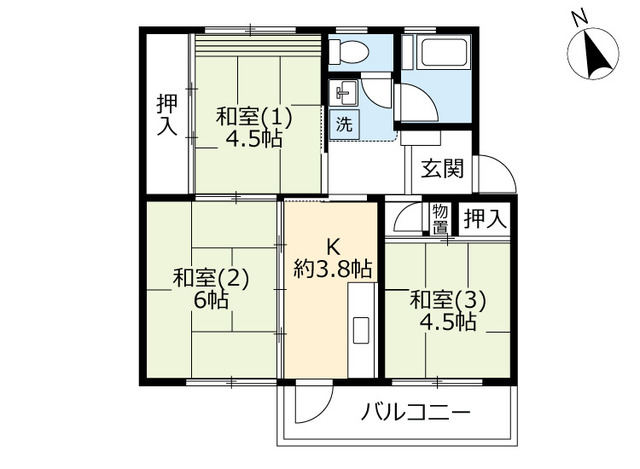 ＵＲ西大和星和台の間取り