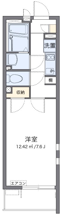 川崎市中原区下小田中のマンションの間取り