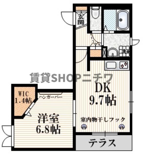 新宿区赤城元町のマンションの間取り