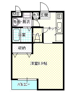 ルミエール豊岡IIの間取り