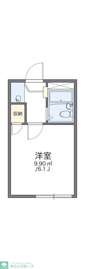 川越市郭町のアパートの間取り