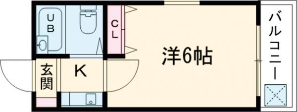 シティパレス21西大寺P-1の間取り