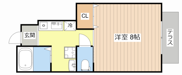 甲賀市水口町山のアパートの間取り