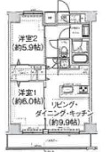 荒川区東日暮里のマンションの間取り