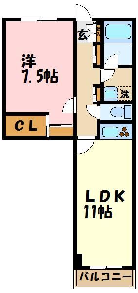 横浜市都筑区中川のマンションの間取り