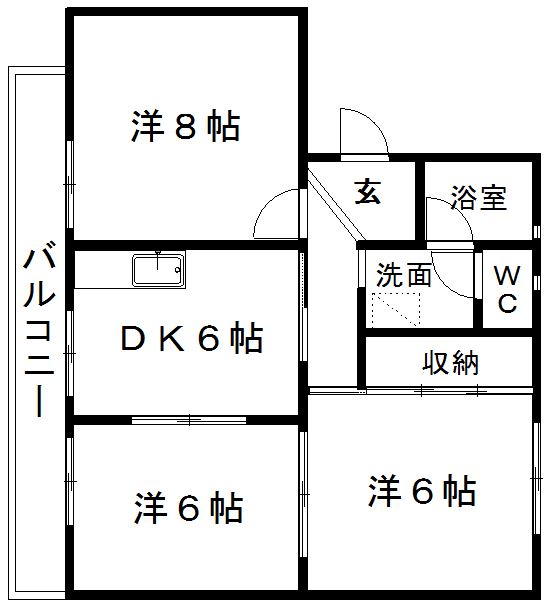 ゆーかりIIの間取り