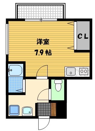 長崎市鍛冶屋町のマンションの間取り