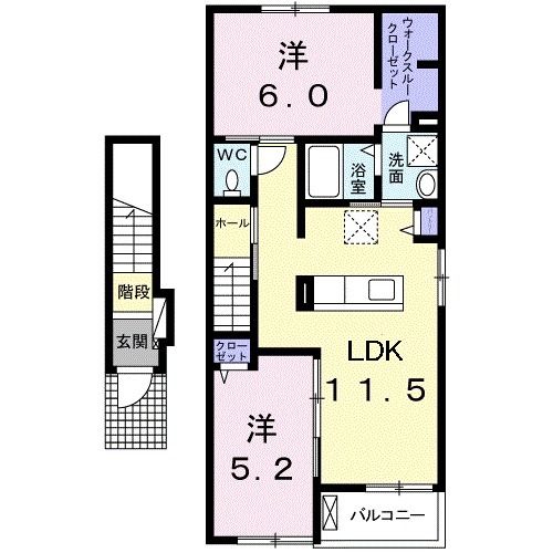 キャッスル　Ｃの間取り