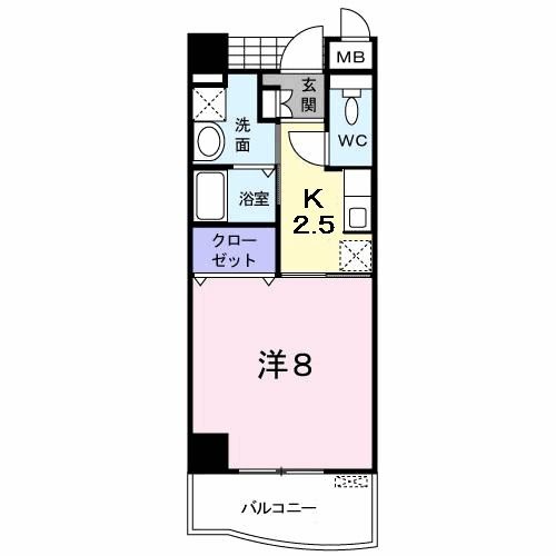 【枚方市長尾家具町のマンションの間取り】