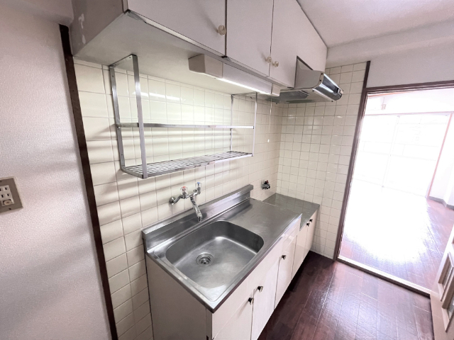 キッチン　２口ガスコンロ設置可能