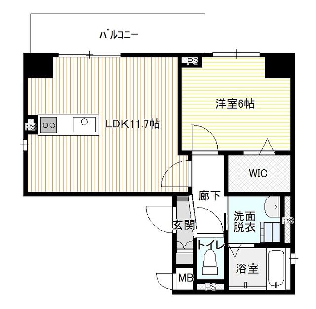 ラトレ白鳥の間取り