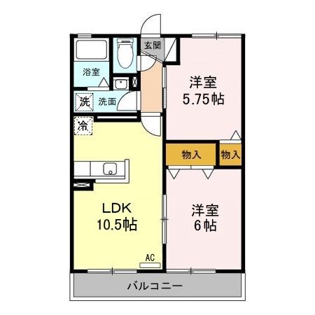 【セジュール余川の間取り】