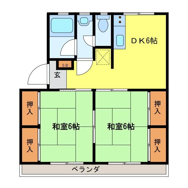 香梅庵　西平原の間取り