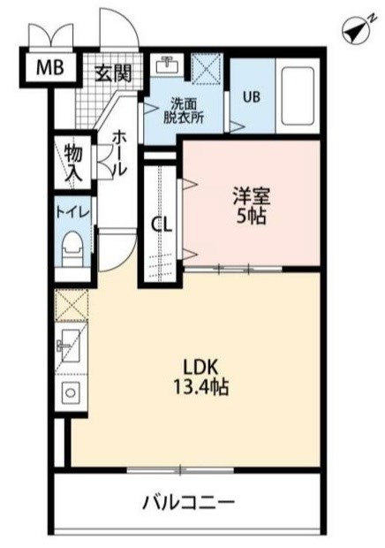 加古川市加古川町寺家町のマンションの間取り