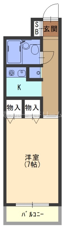 守口市大日町のマンションの間取り