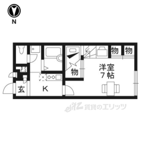 レオパレス利右衛門の間取り