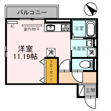 Ciel　Blue　Moriyamaの間取り