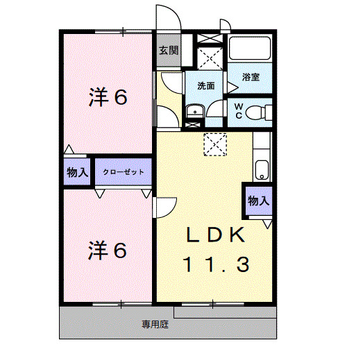 グリーンハイツIIの間取り