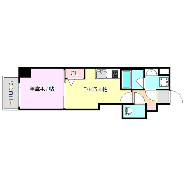 阪急京都線 十三駅 徒歩5分 9階建 築4年の間取り写真