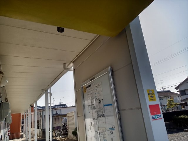 セキュリティ　防犯カメラ設置作動中