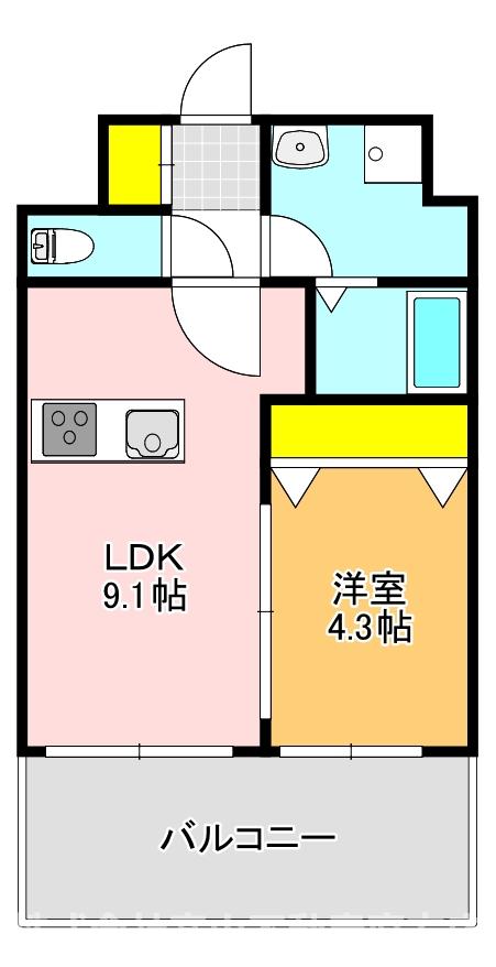 レジェンド直方壱番館の間取り